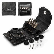 Load image into Gallery viewer, set of birchwood interchangeable knitting needles in a beautiful case