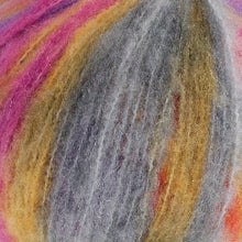 Load image into Gallery viewer, fluffy chunky weight yarn for knitting and crocheting in variegated colours