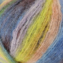 Load image into Gallery viewer, fluffy chunky weight yarn for knitting and crocheting in variegated colours