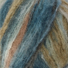 Load image into Gallery viewer, fluffy chunky weight yarn for knitting and crocheting in variegated colours