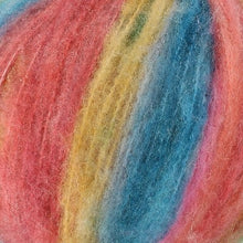 Load image into Gallery viewer, fluffy chunky weight yarn for knitting and crocheting in variegated colours
