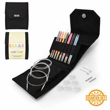Load image into Gallery viewer, set of birchwood interchangeable knitting needles in a beautiful case