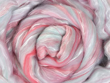Load image into Gallery viewer, merino/silk blended fibre for spinning and felting