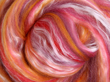 Load image into Gallery viewer, merino/silk blended fibre for spinning and felting