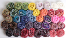 Load image into Gallery viewer, merino/silk blended fibre for spinning and felting