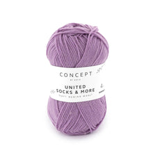 Load image into Gallery viewer, small ball of merino sock yarn for knitting