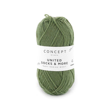 Load image into Gallery viewer, small ball of merino sock yarn for knitting