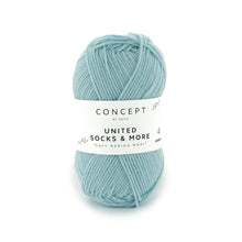 Load image into Gallery viewer, small ball of merino sock yarn for knitting