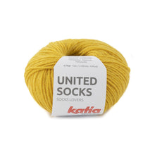 Load image into Gallery viewer, small ball of sock yarn for knitting