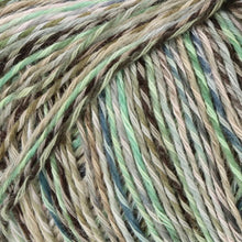 Load image into Gallery viewer, cotton wool blend sock yarn with marled colours