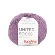 Load image into Gallery viewer, small ball of sock yarn for knitting