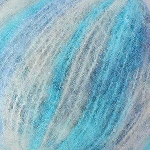 fluffy chunky weight yarn for knitting and crocheting in variegated colours