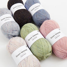 Load image into Gallery viewer, linen wool sock yarn for knitting
