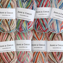 Load image into Gallery viewer, self patterning sock yarn for knitting
