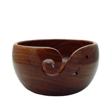 Load image into Gallery viewer, large wooden yarn bowl
