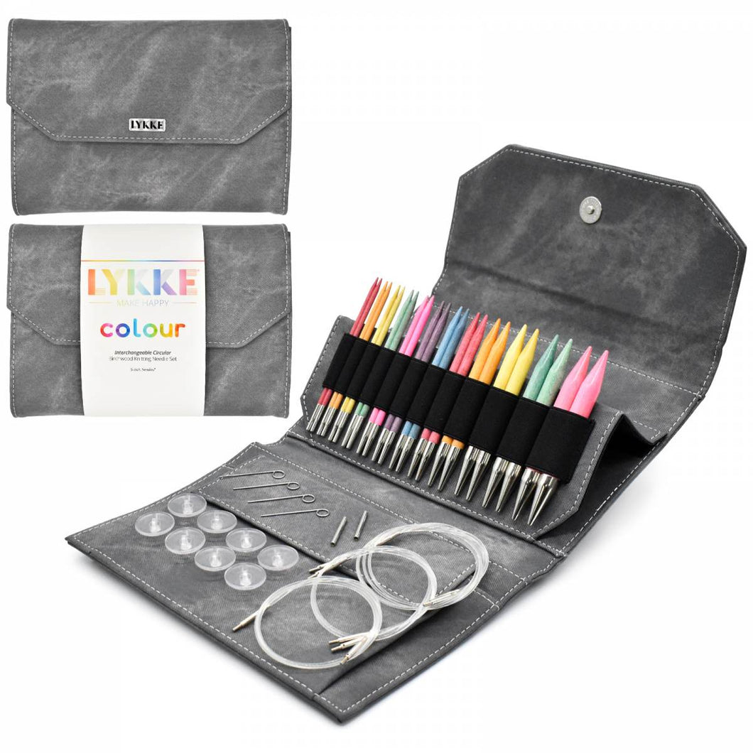 Lykke wooden interchangeable knitting needles set
