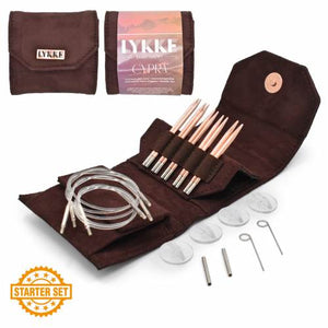 Lykke copper knitting needles set