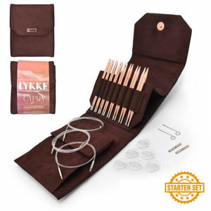 Lykke copper knitting needles set