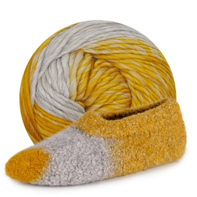 bulky wool yarn to make felted slippers
