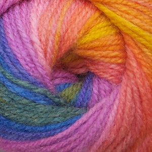 self striping dk weight acrylic yarn for knitting and crocheting