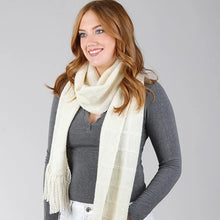 Load image into Gallery viewer, yarn kit to make a woven scarf
