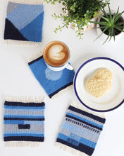 Load image into Gallery viewer, coasters woven on Ashford’s new Tabletop Tapestry Loom 
