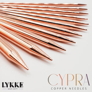 Lykke copper knitting needles set