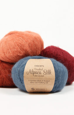 fuzzy alpaca silk knitting yarn